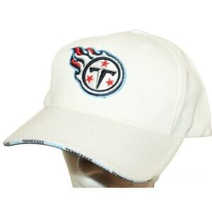 Tennessee Titans Vintage Minimalist White Cap - NFL Football Hat - Unisex Fit